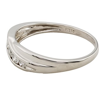 Platinum Diamond Half Eternity Ring size M